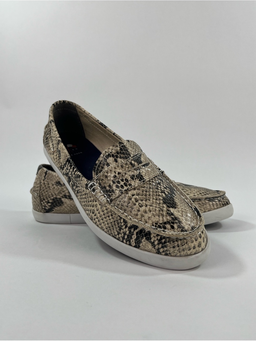 Cole Haan Snake-Print Loafers
